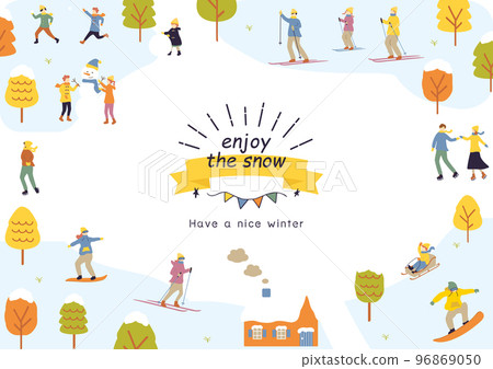 People who enjoy winter sports 96869050