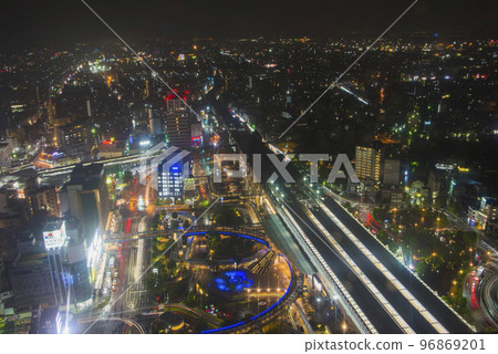 岐阜市塔43的夜景 96869201