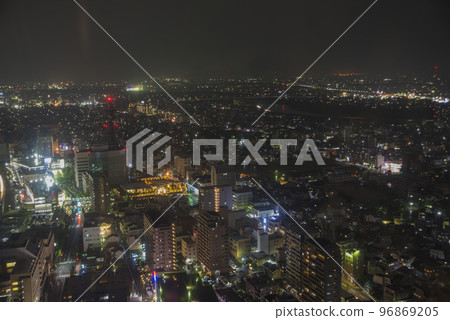 岐阜市塔43的夜景 岐阜市塔43的夜景 96869205