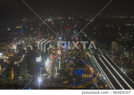 岐阜市塔43的夜景 岐阜市塔43的夜景 96869207