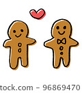 Friend Heart Gingerbread Man 聖誕節 96869470