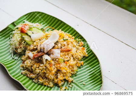Ethnic cuisine at a seaside cafe Ethnic cuisine at a seaside cafe 96869575