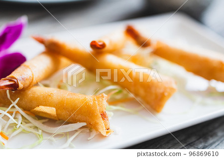 Ethnic cuisine at a seaside cafe 96869610