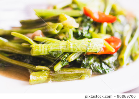 Ethnic cuisine at a seaside cafe Ethnic cuisine at a seaside cafe 96869706