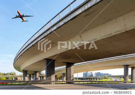 highway bridge , connecting bridge highway bridge , connecting bridge 96869801