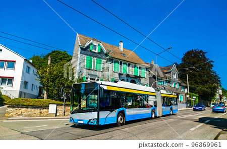Electric bus or trolleybus in Solingen - North Rhine-Westphalia, Germany 96869961