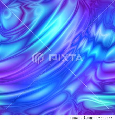 Dynamic electric blue neon colored modern scientific pattern 96870877