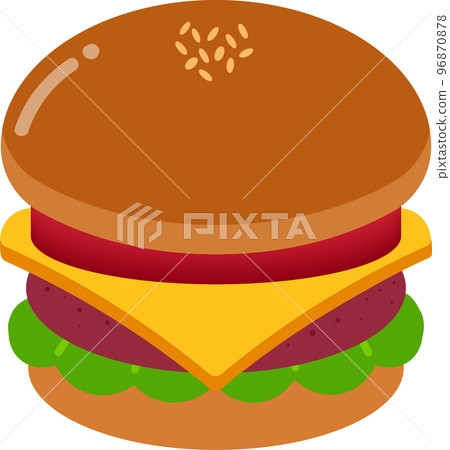 Hamburger illustration 96870878