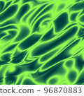 Dynamic electric green and blue colored modern scientific pattern 96870883
