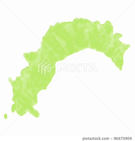 Kochi map watercolor icon - Stock Illustration [96870909] - PIXTA