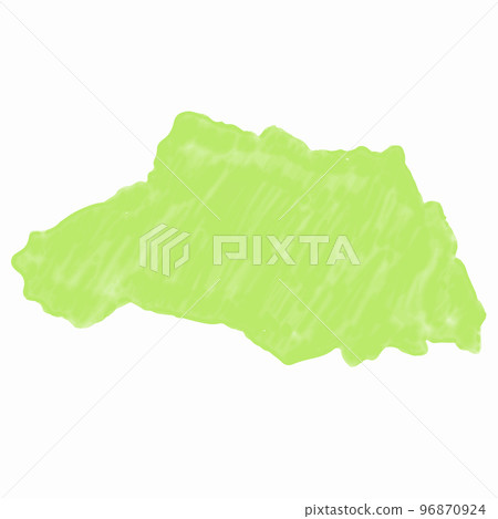 Saitama map watercolor icon Saitama map watercolor icon 96870924