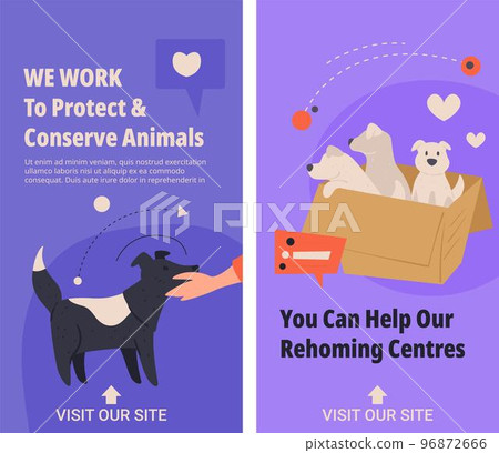 We work to protect and conserve animals vector We work to protect and conserve animals vector 96872666