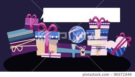 Presents for holiday, copy space promo banner Presents for holiday, copy space promo banner 96872846