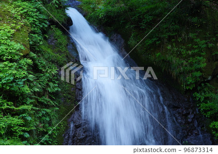 Falling waterfall water Falling waterfall water 96873314