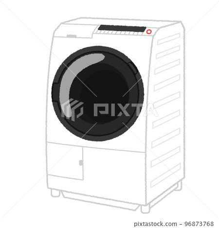 Illustration of drum type washing machine 96873768