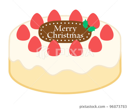 simple christmas cake illustration simple christmas cake illustration 96873783