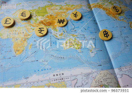 世界貨幣符號的圖像 世界貨幣符號的圖像 96873931