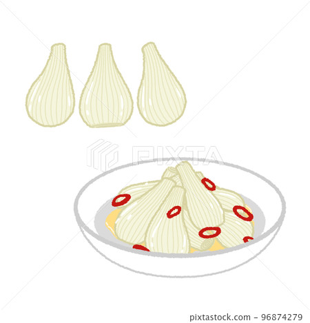大蔥的插圖 大蔥的插圖 96874279