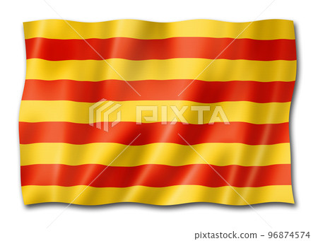 Senyera Catalonia flag, Spain 96874574