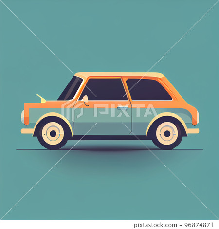 Modern flat design of Transport public transportable vehicle for transportation in city. 96874871