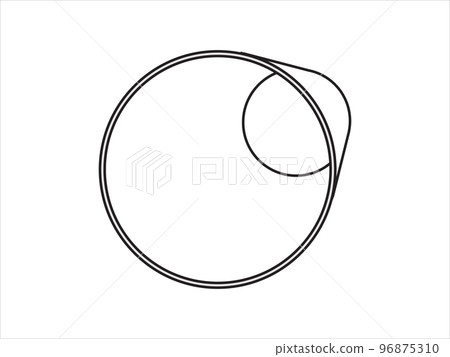 Steel or aluminum pipe in perspective. Large-diameter sewer water pipe. Vector industrial illustration Steel or aluminum pipe in perspective. Large-diameter sewer water pipe. Vector industrial illustration 96875310