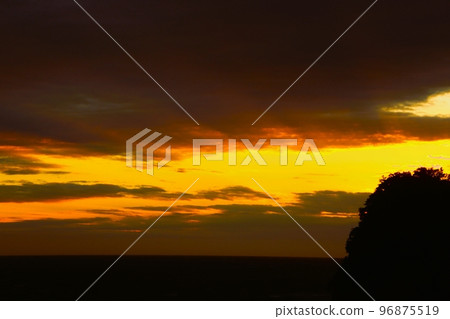 Sunset from the hot spring town Sunset from the hot spring town 96875519