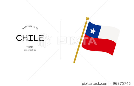 chile flag icon vector illustration 96875745