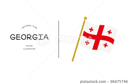 Georgia flag icon vector illustration 96875746