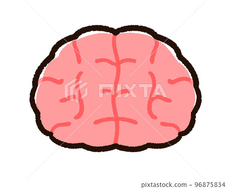 可愛的手繪大腦 96875834