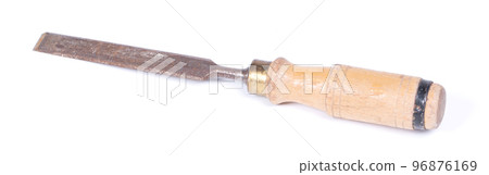 Wood chisel isolated on white background 96876169