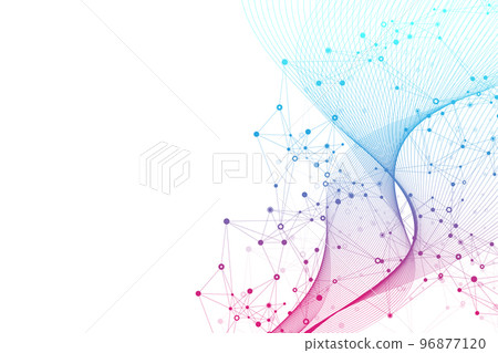 Abstract structure molecules or atom for science or medical background. Abstract structure molecules or atom for science or medical background. 96877120