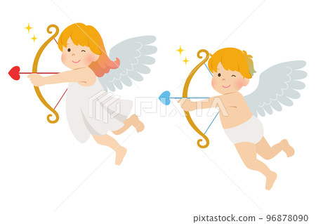 boy and girl cupid 96878090