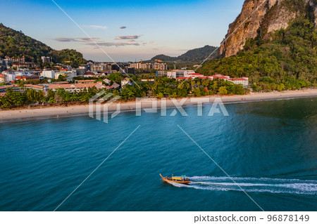 Aerial view of Ao Nang Beach in Krabi, Thailand 96878149