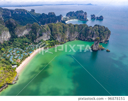 Aerial view of Ao Nang Beach in Krabi, Thailand Aerial view of Ao Nang Beach in Krabi, Thailand 96878151
