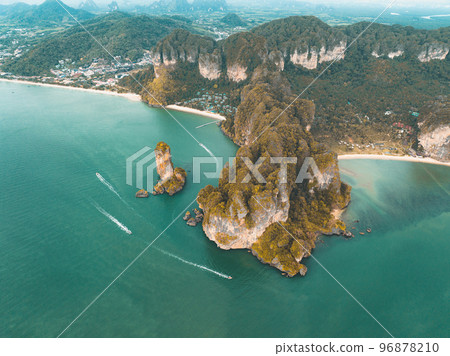 Aerial view of Ao Nang Beach in Krabi, Thailand 96878210