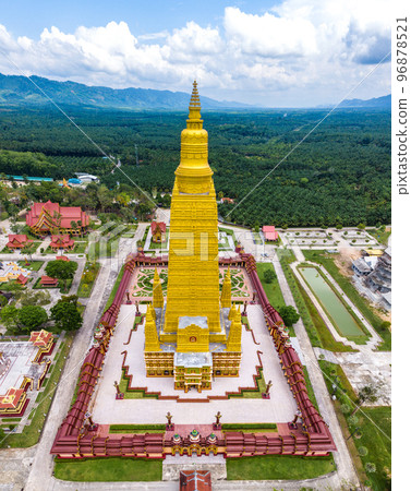 Aerial view of Wat MahaThat Wachira mongkol in Krabi, Thailand 96878521