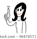 Pointing woman 96878571