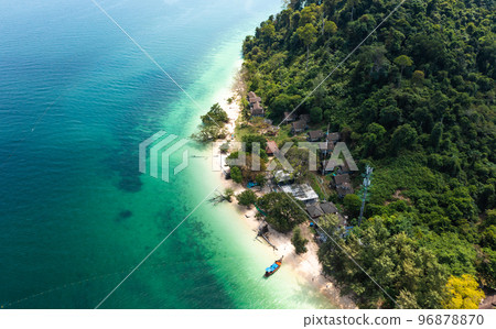 Aerial view of Koh Kradan island in Trang, Thailand Aerial view of Koh Kradan island in Trang, Thailand 96878870
