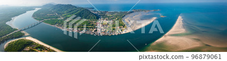 Aerial view of the Siri Lanta Bridge in koh Lanta, Krabi, Thailand Aerial view of the Siri Lanta Bridge in koh Lanta, Krabi, Thailand 96879061