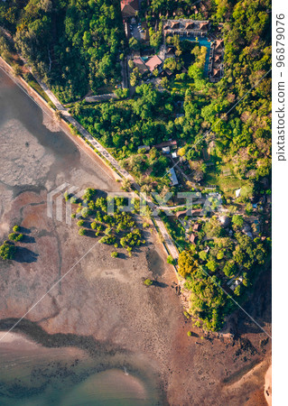 Aerial view of Laem Kho Kwang Beach in Koh Lanta, Krabi, Thailand Aerial view of Laem Kho Kwang Beach in Koh Lanta, Krabi, Thailand 96879076