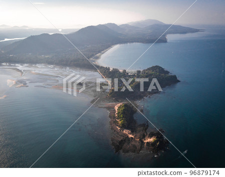 Aerial view of Laem Kho Kwang Beach in Koh Lanta, Krabi, Thailand Aerial view of Laem Kho Kwang Beach in Koh Lanta, Krabi, Thailand 96879174