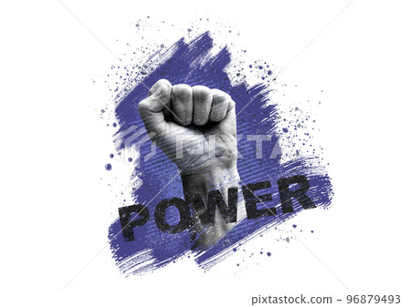 The fist is a symbol of the protest of the revolution of force The fist is a symbol of the protest of the revolution of force 96879493