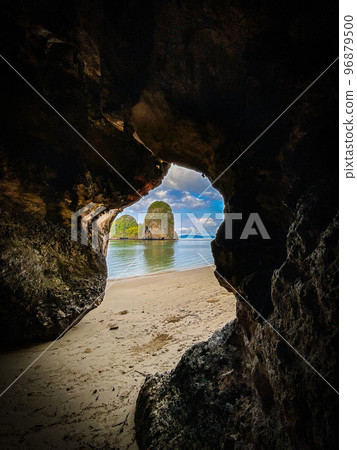 Railay and Phra nang Cave Beach in Krabi, Thailand 96879500