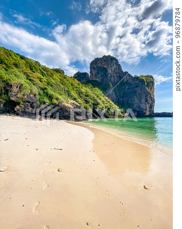 Aerial view of Nui beach in koh Phi Phi Don island, in Krabi, Thailand 96879784