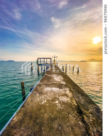 Wat koh Phayam temple on the water in Ranong, Thailand 96879990