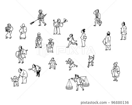 People of Edo black and white 02 96880136