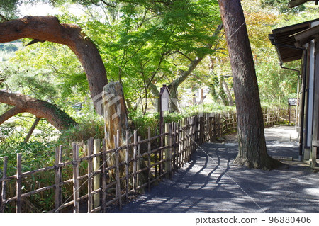 松島觀瀾亭的後院景觀 96880406
