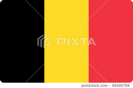 Belgium flag vector isolated. Illustration of a country flag Belgium flag vector isolated. Illustration of a country flag 96880766