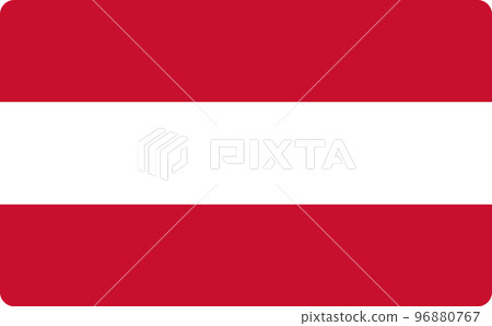 Austria flag isolated. Illustration of a country flag Austria flag isolated. Illustration of a country flag 96880767