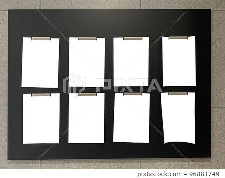 Apartment bulletin board, notice board, mock-up image 96881749